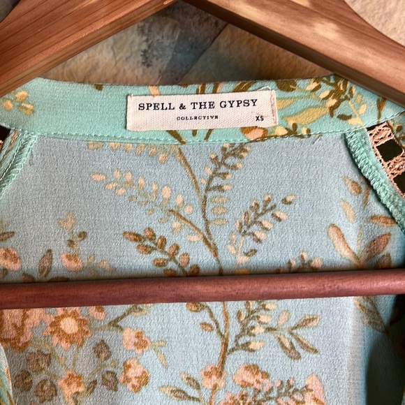 Spell Maisie Blouse in Vintage Turquoise 🫶 - Picture 9 of 13